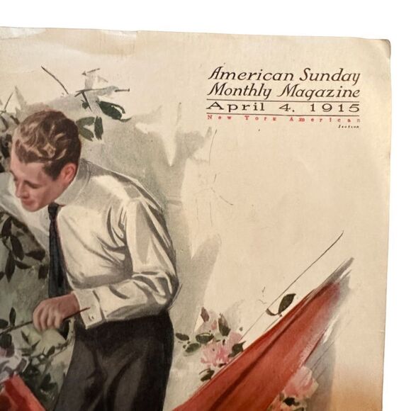 American Sunday Monthly Magazine Cover - April 1915 - Picture 3 of 6
